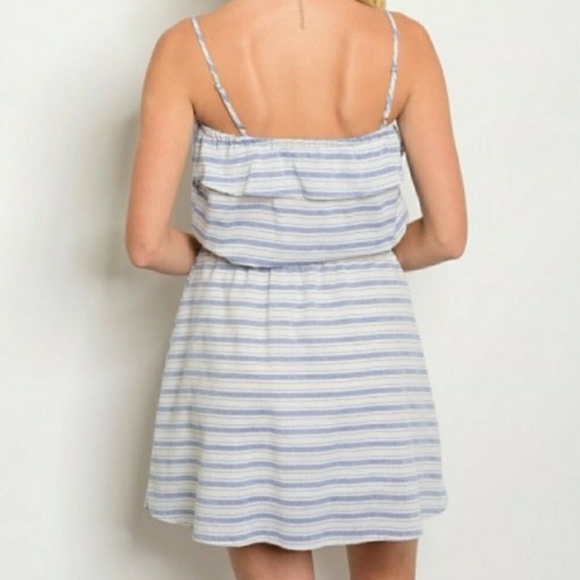 Striped Ruffled Dress - Picture 4 of 8